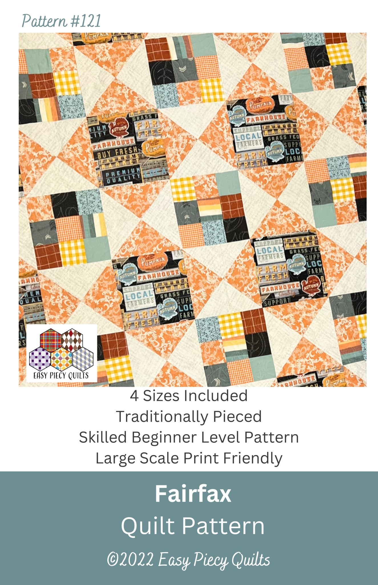 Fairfax Quilt Pattern - Easy Piecy Quilts