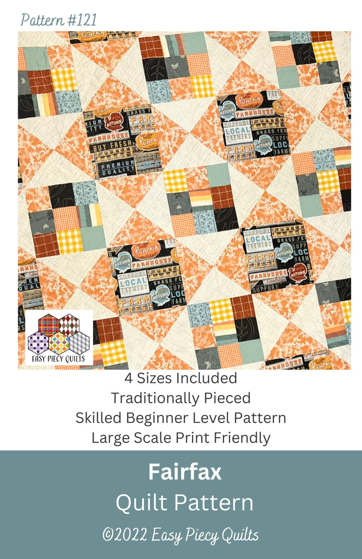 Fairfax Quilt Pattern - Easy Piecy Quilts