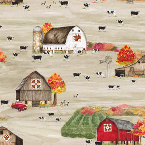 Fall Barn Quilts Fabric by Tara Reed for Riley Blake - Easy Piecy Quilts