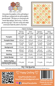 Fall Pattern Bundle - Easy Piecy Quilts