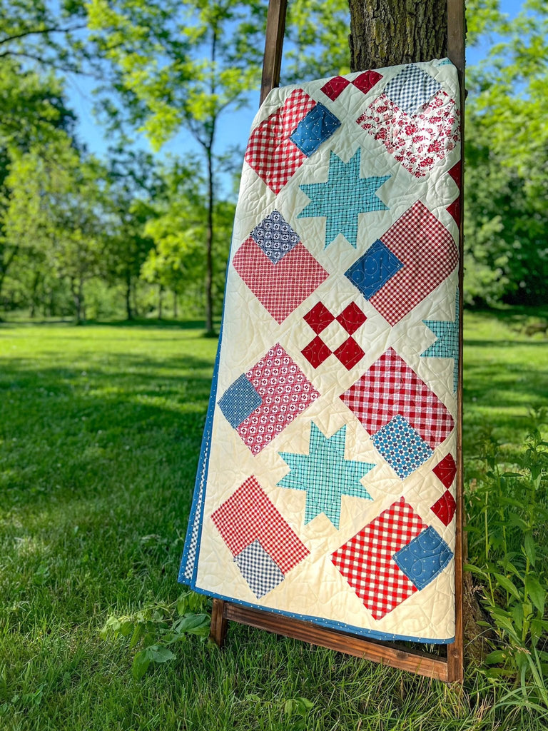 Farmhouse Flags Quilt Pattern β Easy Piecy Quilts