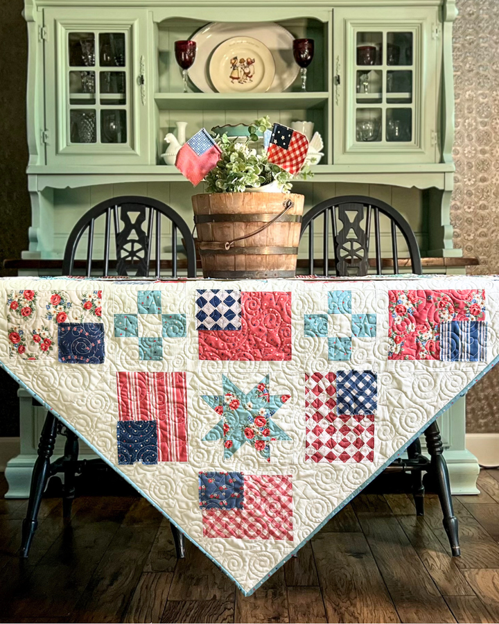 Farmhouse Flags Quilt Kit - Easy Piecy Quilts