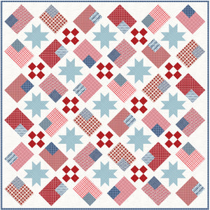 Farmhouse Flags Quilt Kit - Easy Piecy Quilts