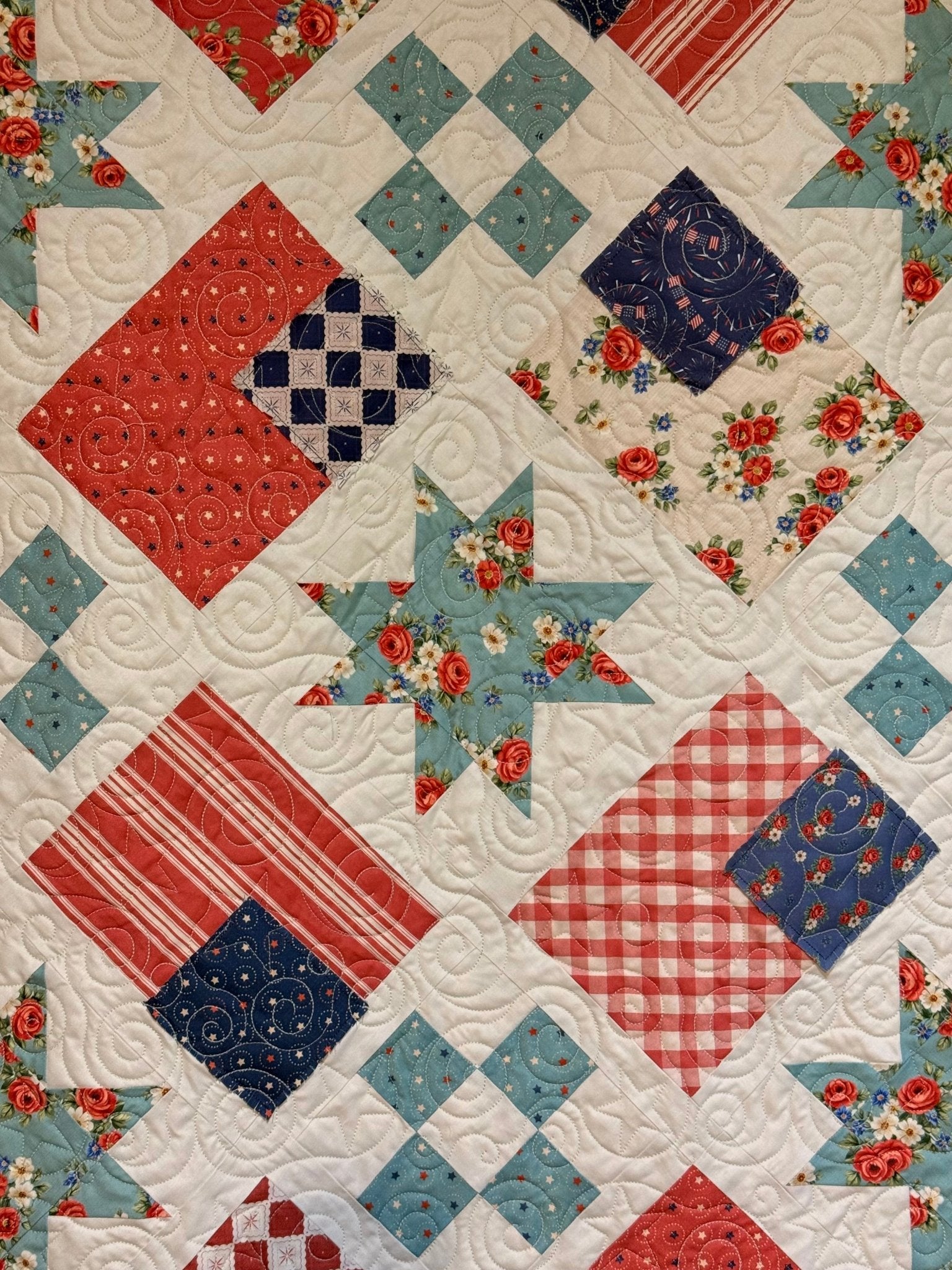 Farmhouse Flags Quilt Kit - Easy Piecy Quilts