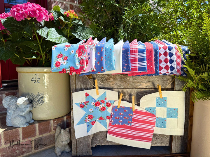 Farmhouse Flags Quilt Kit - Easy Piecy Quilts