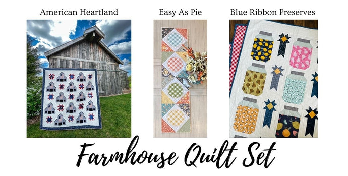 Farmhouse Quilt Pattern Set - Easy Piecy Quilts
