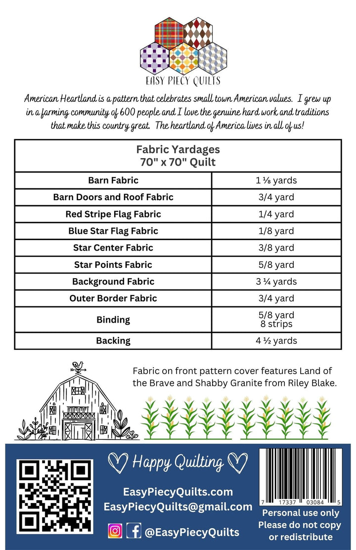 Farmhouse Quilt Pattern Set - Easy Piecy Quilts