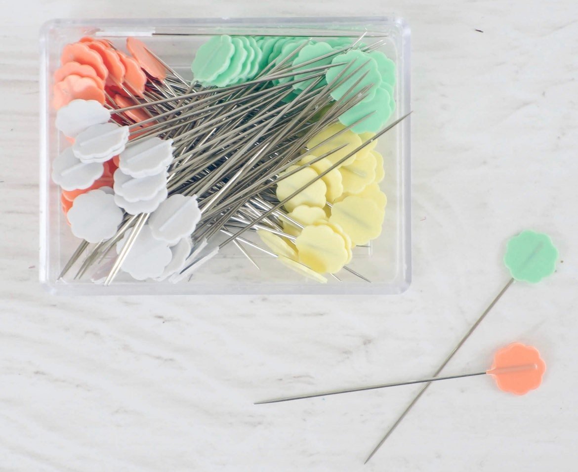 Floral Decorative Sewing and Quilting Pins - Easy Piecy Quilts