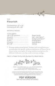 Flourish Quilt Pattern from Lella Boutique - Easy Piecy Quilts