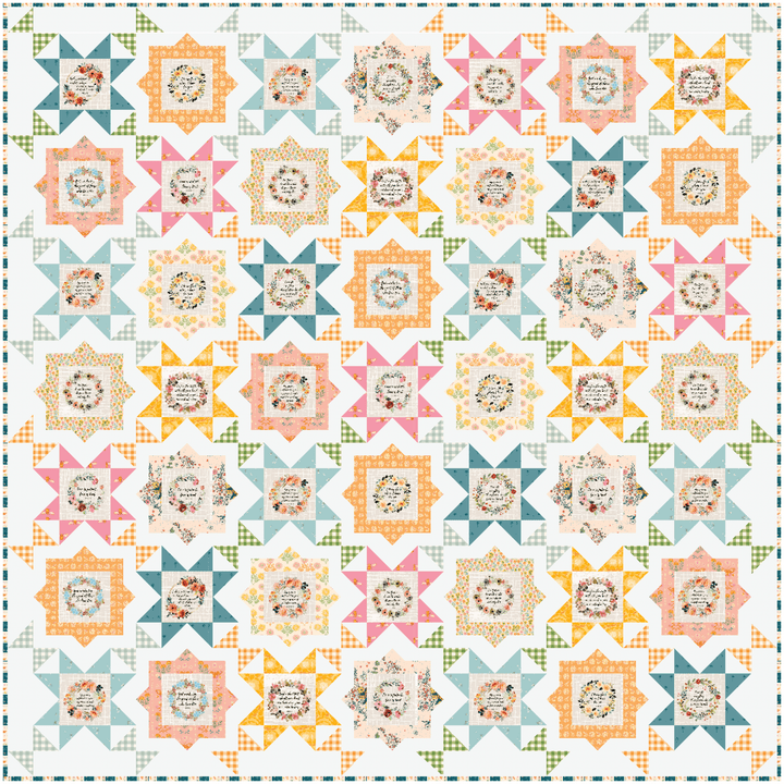 Fussy Frames Bibile Verse Quilt Kit - Easy Piecy Quilts