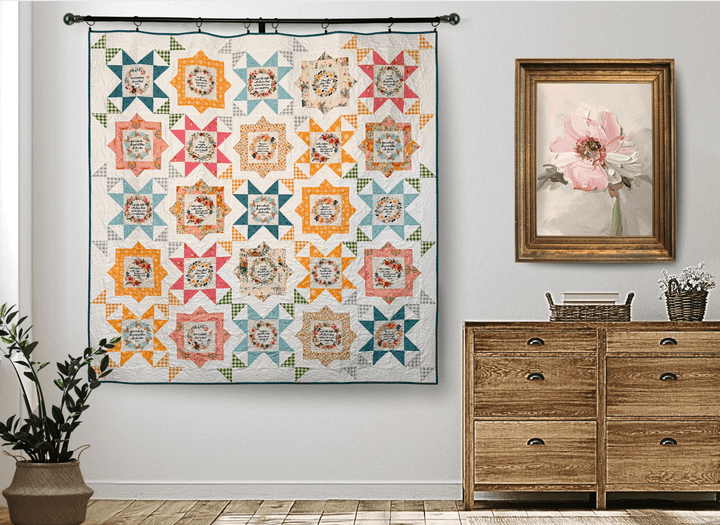 Fussy Frames Bible Verse Quilt Kit - Easy Piecy Quilts