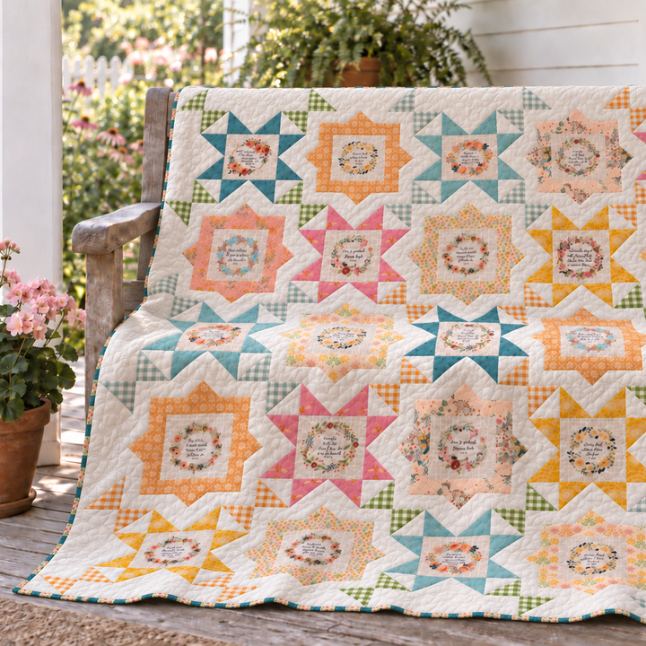 Fussy Frames Bible Verse Quilt Kit - Easy Piecy Quilts