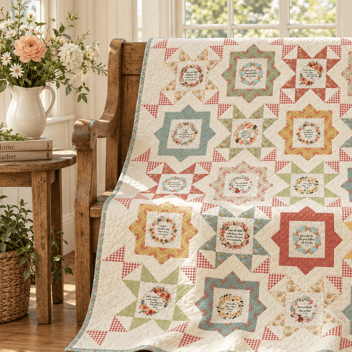 Fussy Frames Bible Verse Quilt Kit - Easy Piecy Quilts