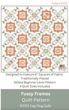 Load image into Gallery viewer, Fussy Frames Fabric Quilt Kit - Easy Piecy Quilts
