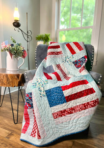 God and Country Quilt Kit - Easy Piecy Quilts