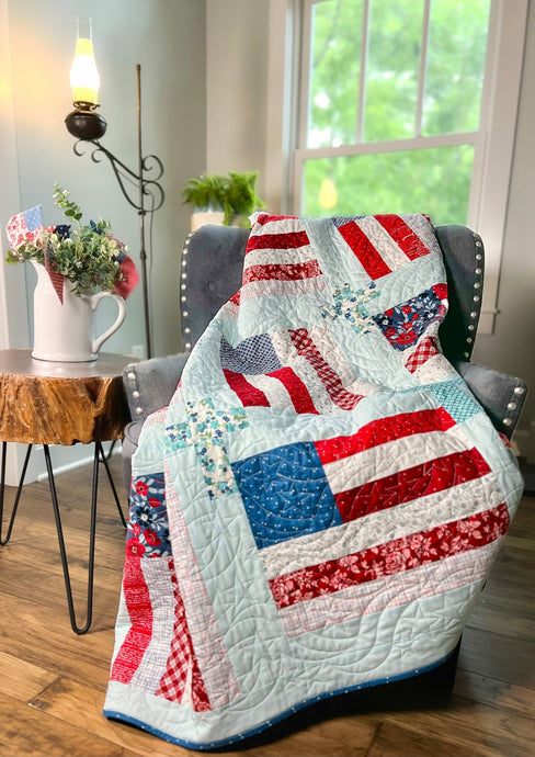 God and Country Quilt Kit - Easy Piecy Quilts
