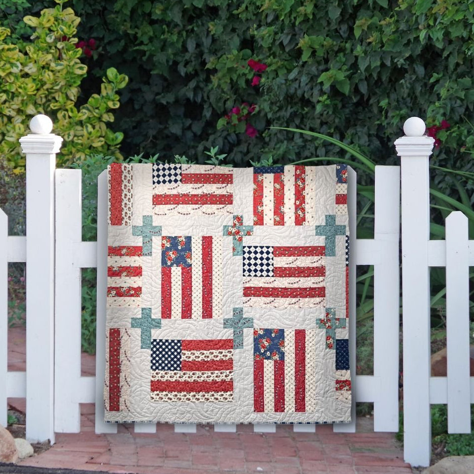 God and Country Quilt Kit - Easy Piecy Quilts
