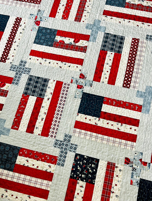 God And Country Quilt Pattern – Easy Piecy Quilts