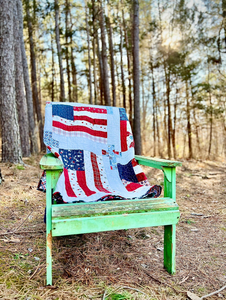 God And Country Quilt Pattern - Easy Piecy Quilts