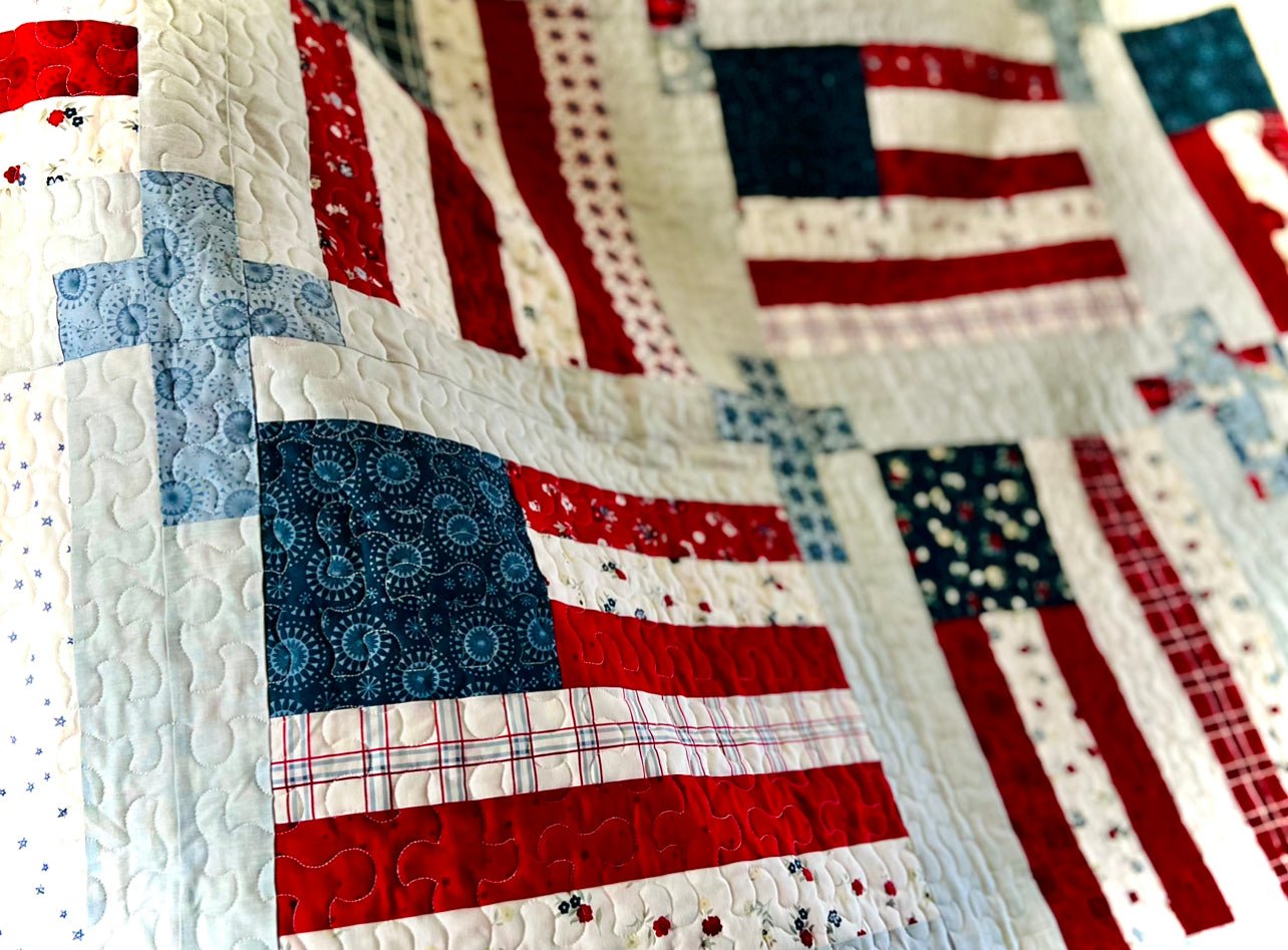God And Country Quilt Pattern - Easy Piecy Quilts