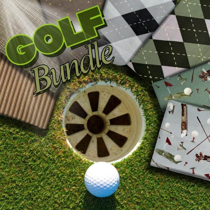 Golf Mystery Half Yard Bundle - 7 Half Yard Cuts - Easy Piecy Quilts