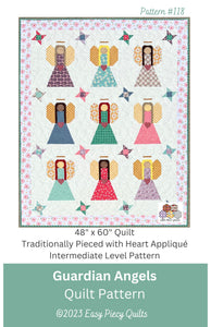 Guardian Angels Quilt Pattern, Paper Print Version Mailed - Easy Piecy Quilts