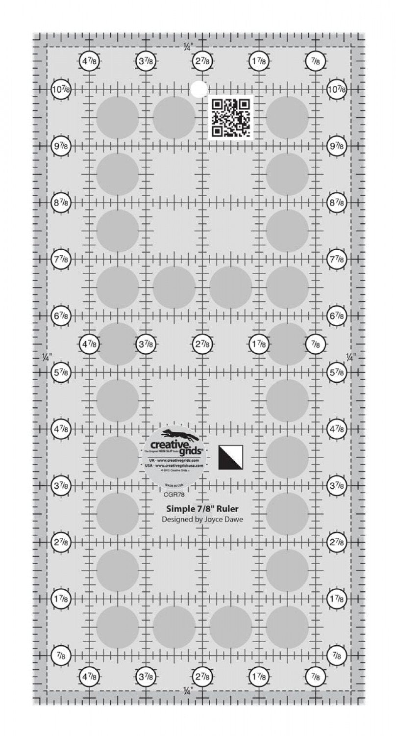 Half Square Triangle Creative Grids Quilting Ruler - Easy Piecy Quilts