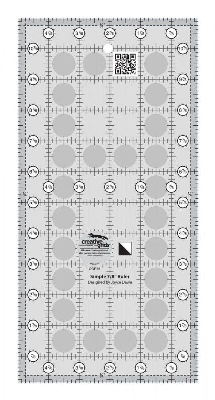 Half Square Triangle Creative Grids Quilting Ruler - Easy Piecy Quilts