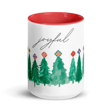 Load image into Gallery viewer, Joyful Christmas Tree Quilter&#39;s Mug - Easy Piecy Quilts
