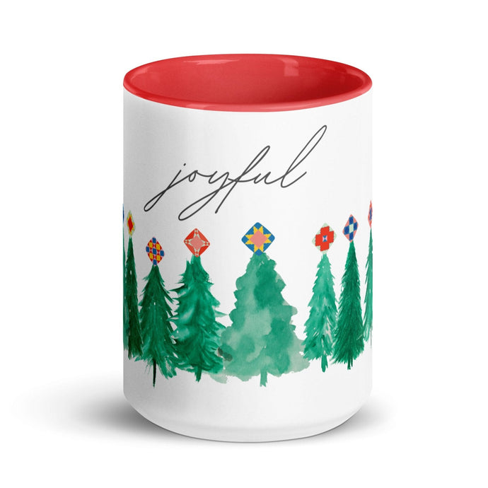 Joyful Christmas Tree Quilter's Mug - Easy Piecy Quilts