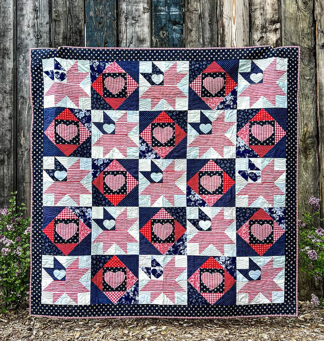 Love of Liberty Quilt Pattern - Easy Piecy Quilts