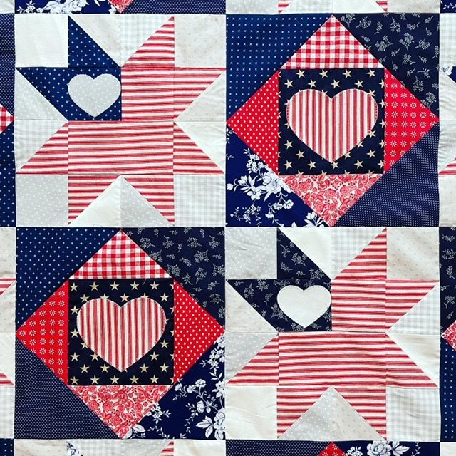 Love of Liberty Quilt Pattern - Paper Print Version, Mailed - Easy Piecy Quilts