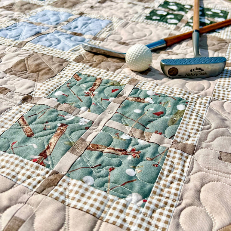 Match Play Argyle Golf Quilt Pattern Easy Piecy Quilts