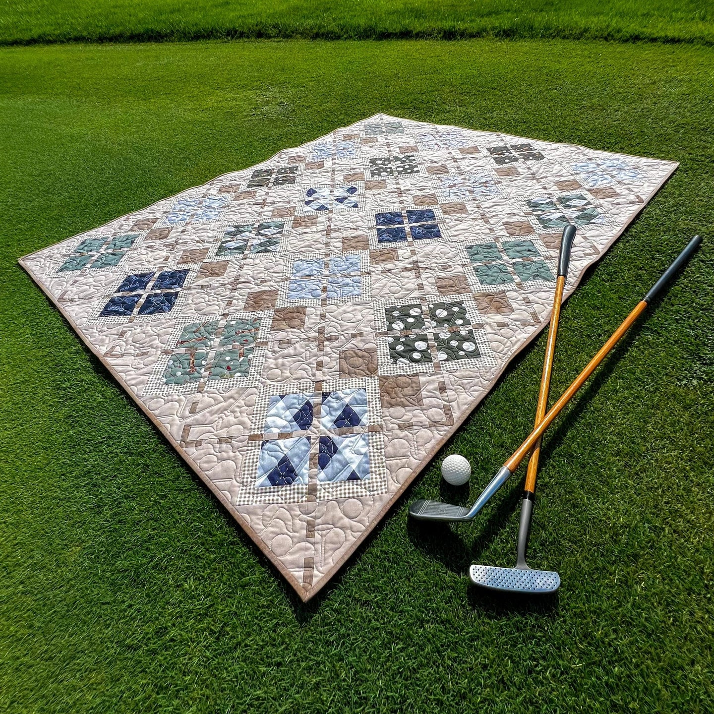 Match Play Argyle Golf Quilt Pattern – Easy Piecy Quilts
