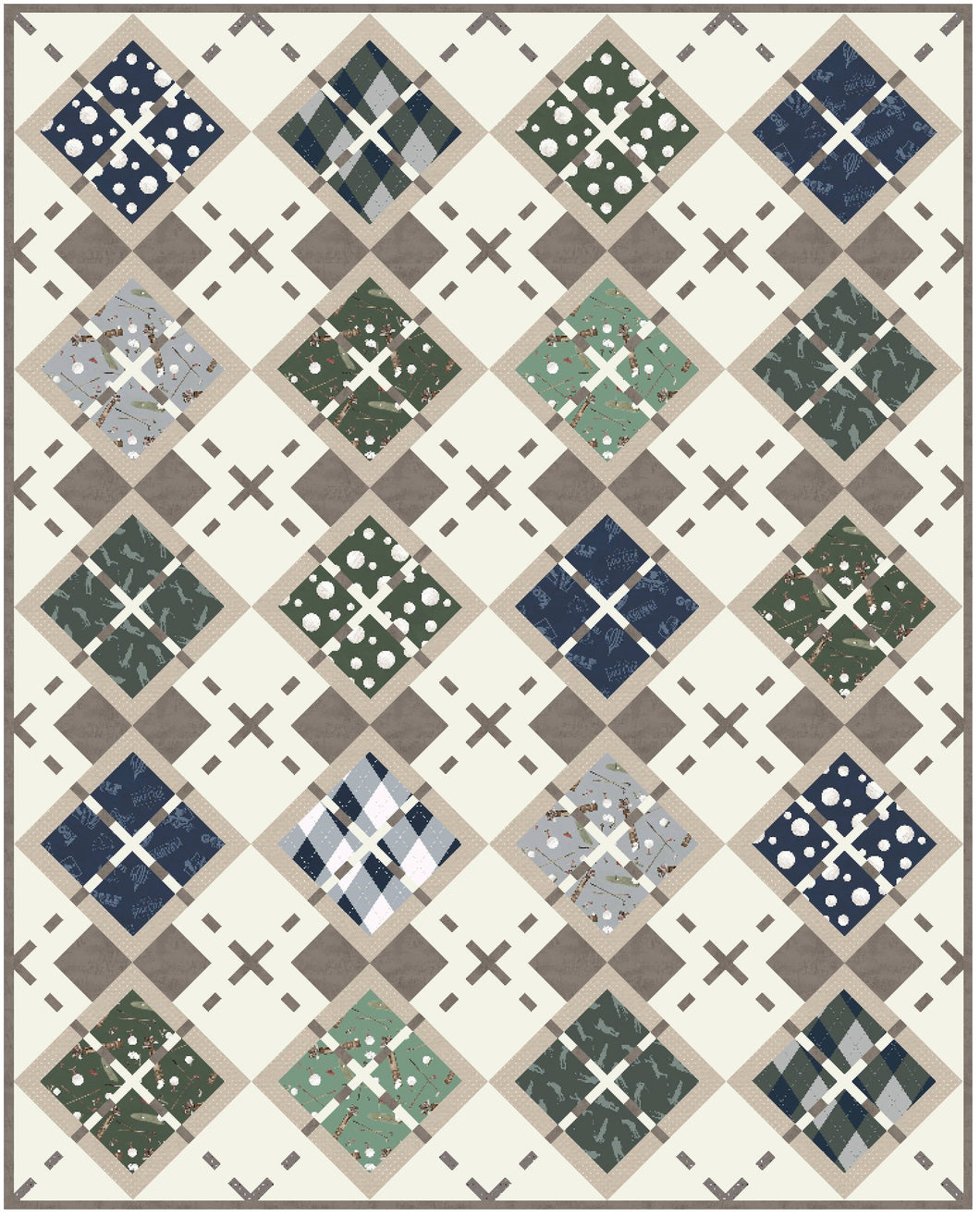 Match Play Argyle Quilt Kit - Easy Piecy Quilts