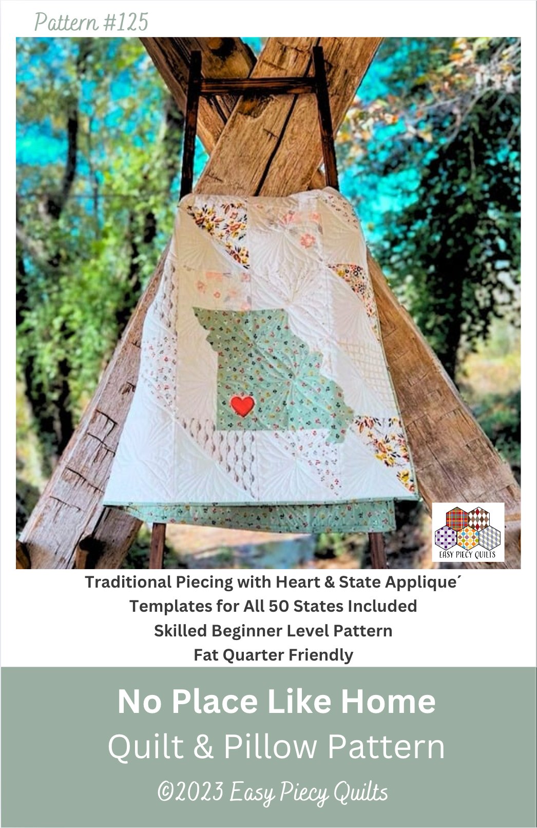 No Place Like Home PDF Quilt Pattern - Easy Piecy Quilts