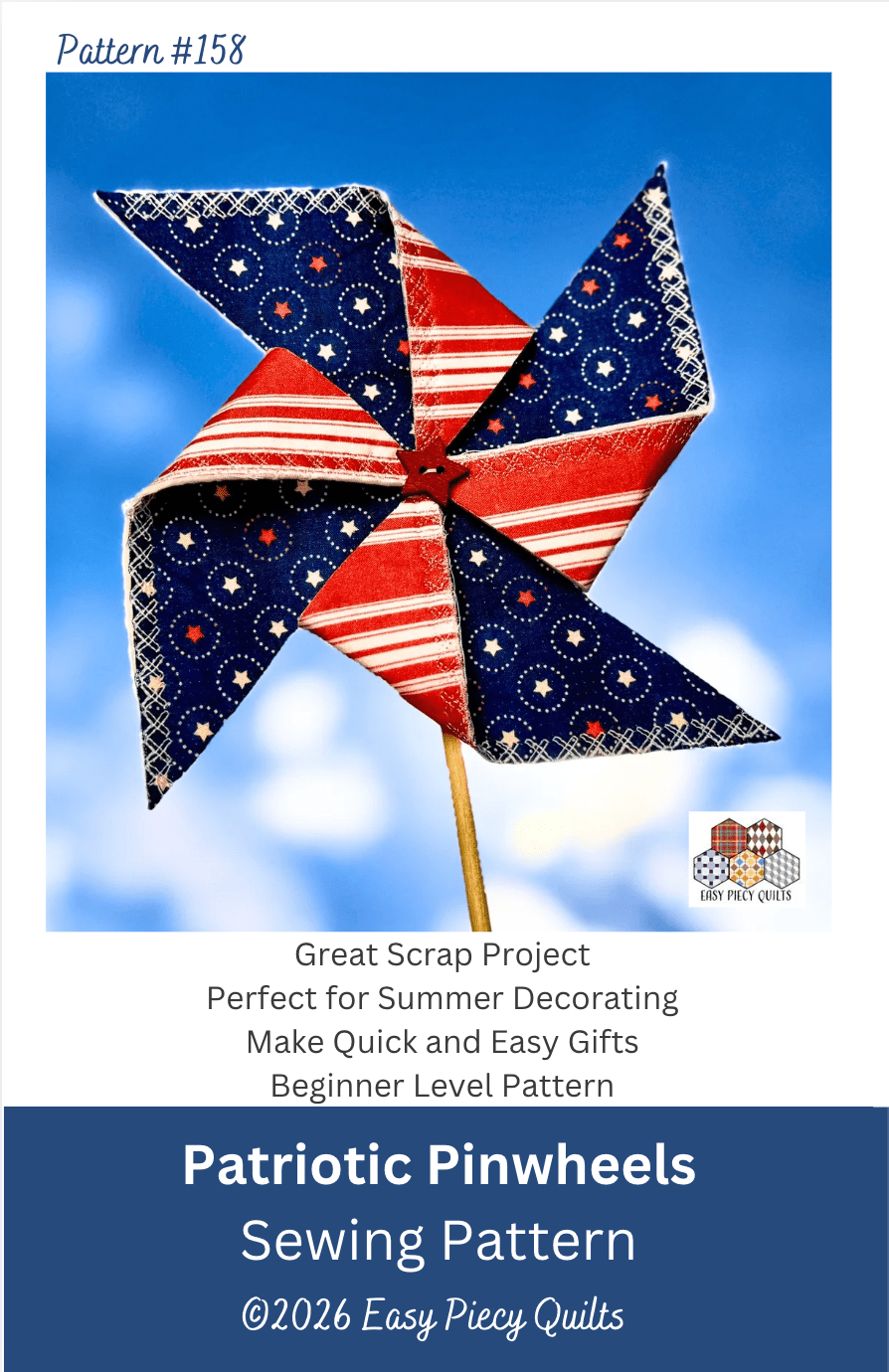 Patriotic Pinwheels Pattern - Easy Piecy Quilts