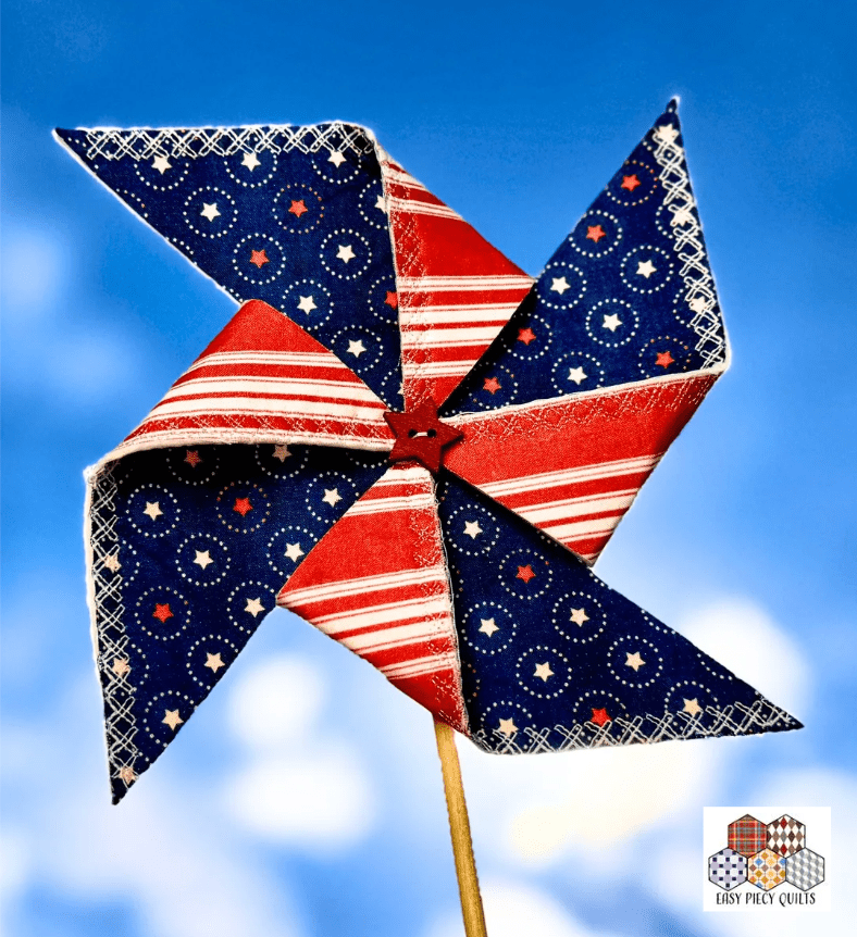 Patriotic Pinwheels Pattern - Easy Piecy Quilts