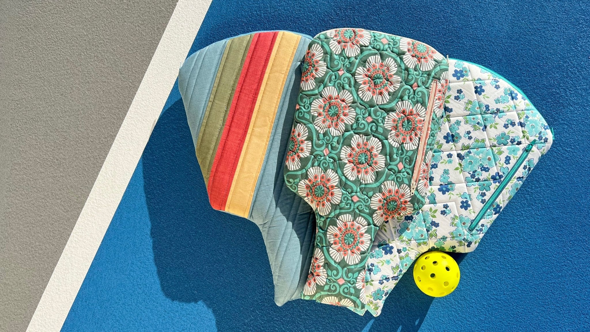 Pickleball Paddle Bag Pattern with Strap - Easy Piecy Quilts