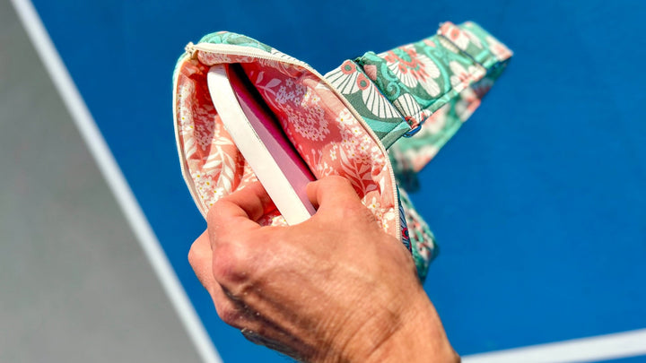 Pickleball Paddle Bag Pattern with Strap - Easy Piecy Quilts