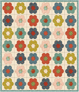 Pocket Full of Posies Quilt - Paper Print Version Mailed - Easy Piecy Quilts