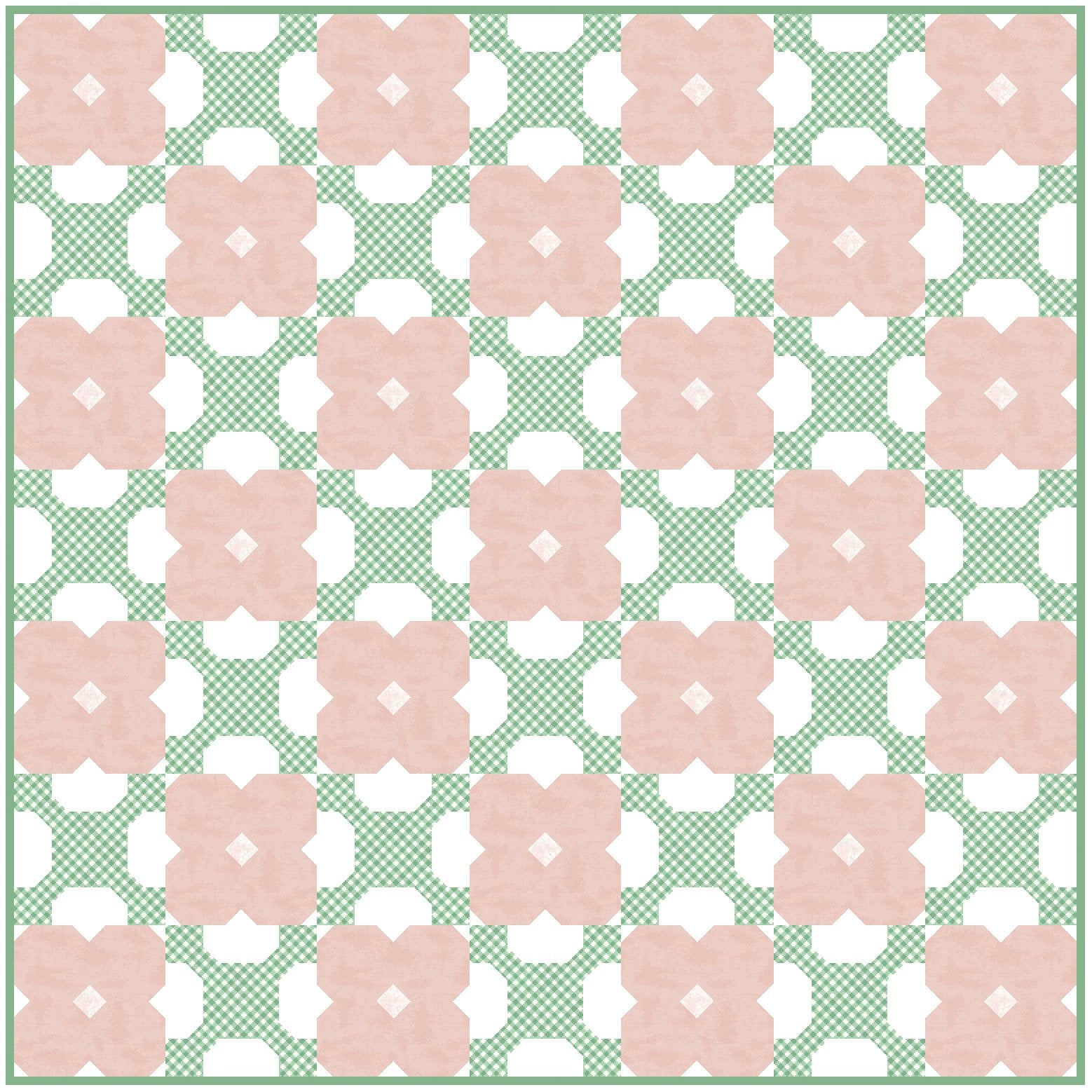 Poppy Fabric Quilt Kit - Easy Piecy Quilts