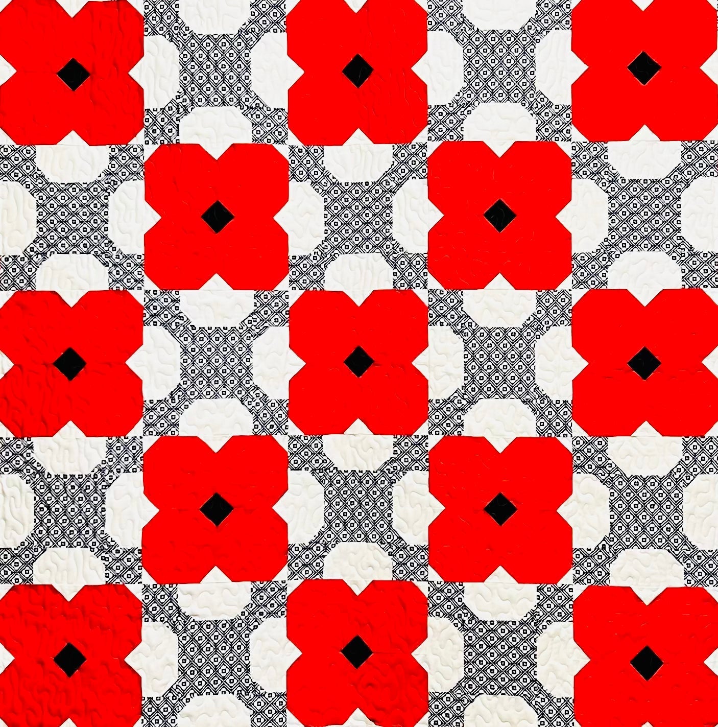 Poppy Quilt Pattern - Paper Print Version, Mailed - Easy Piecy Quilts