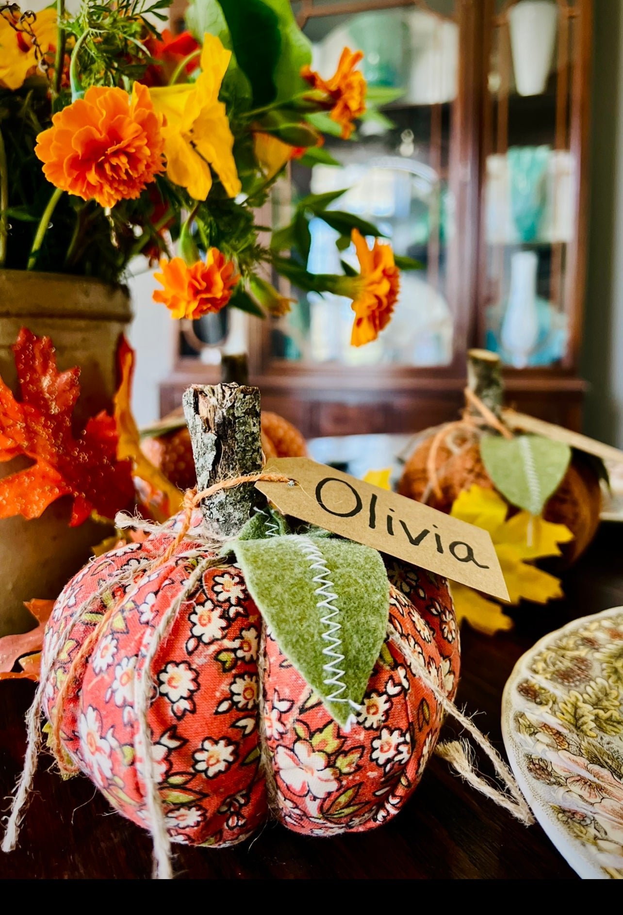 Quilted Pumpkins and Topiary Pattern - Easy Piecy Quilts
