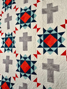 Rugged Cross Quilt Pattern - Easy Piecy Quilts