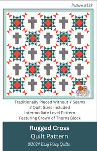 Rugged Cross Quilt Pattern - Easy Piecy Quilts