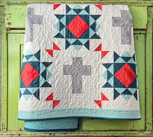 Rugged Cross Quilt Pattern - Easy Piecy Quilts