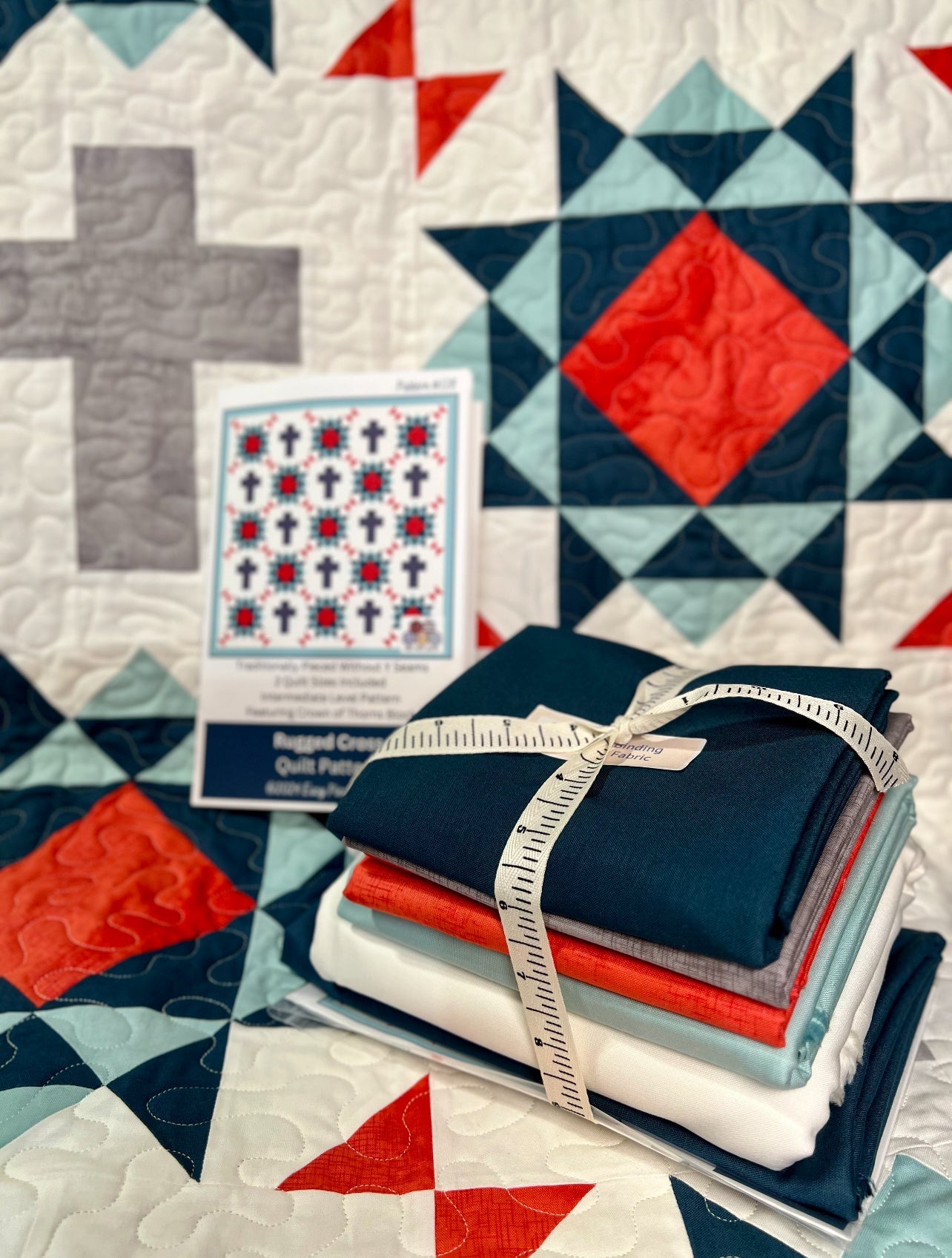 Simple Rugged Patterns Rugged Cross Quilt Pattern – Easy Piecy Quilts