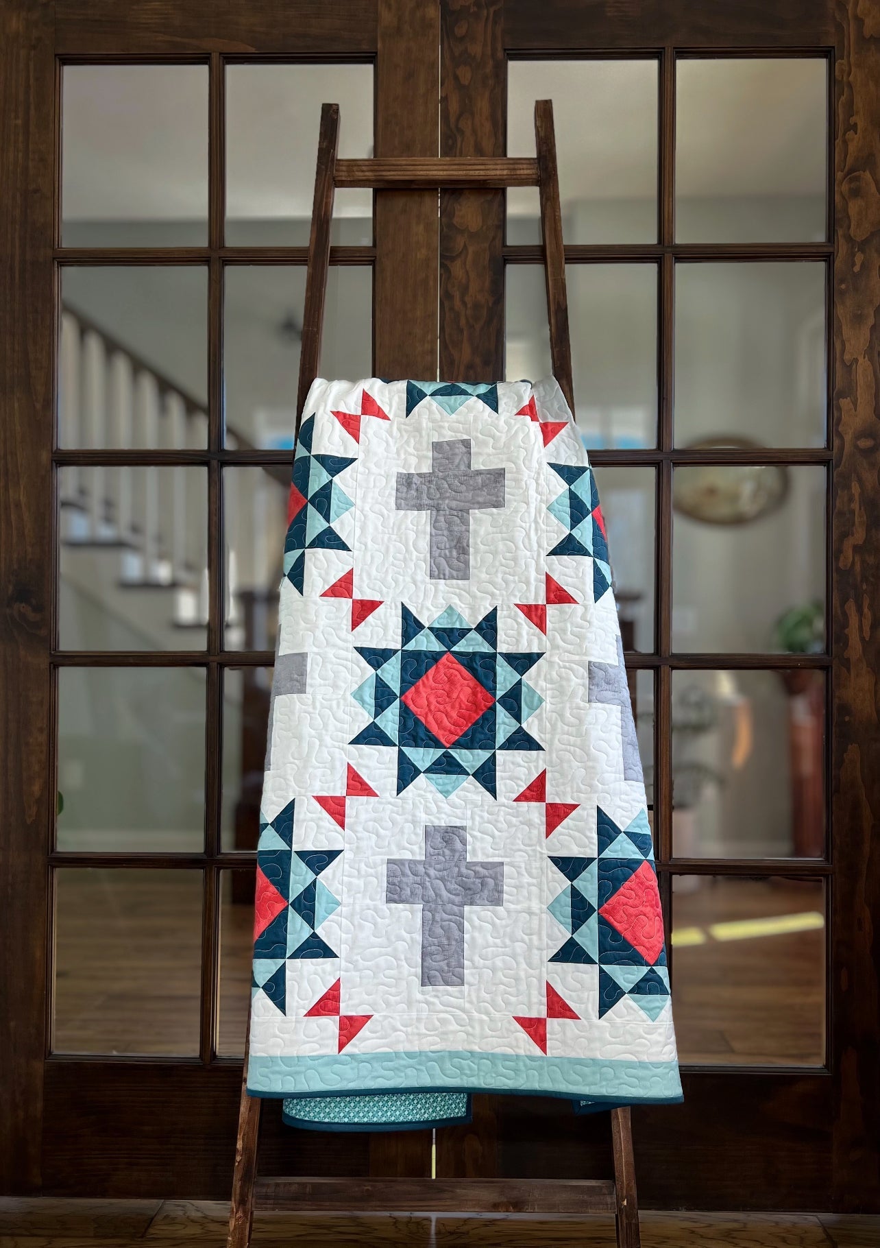 Easy Cross Pattern Rag Quilt Rugged Cross Quilt Pattern – Easy Piecy Quilts