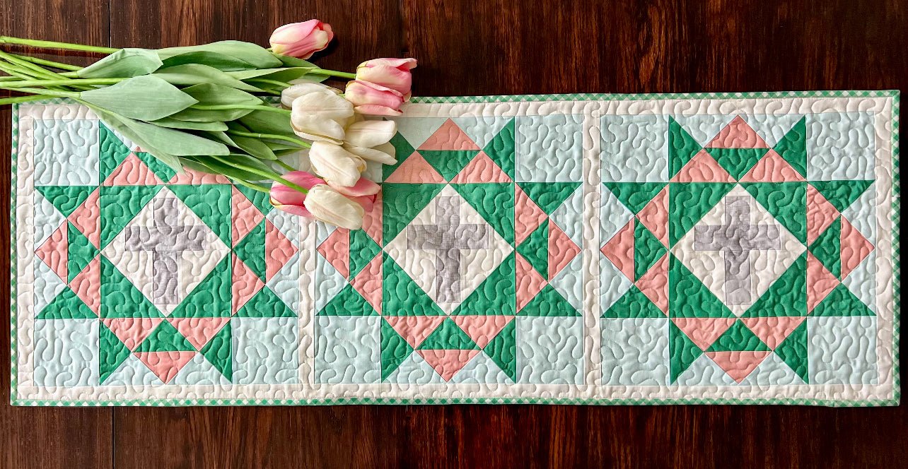 Rugged Cross Table Runner Pattern – Easy Piecy Quilts